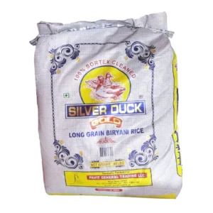 silver duck gold long grain premium biryani rice, 18 kg bag – 100% sortex cleaned